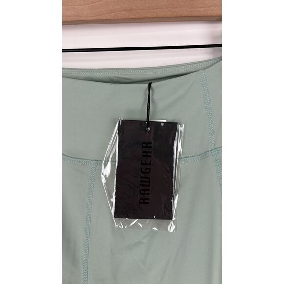 RawGear BM2001 High Rise Pocket Leggings Smoke Green Womens Size Large New - Picture 3 of 9